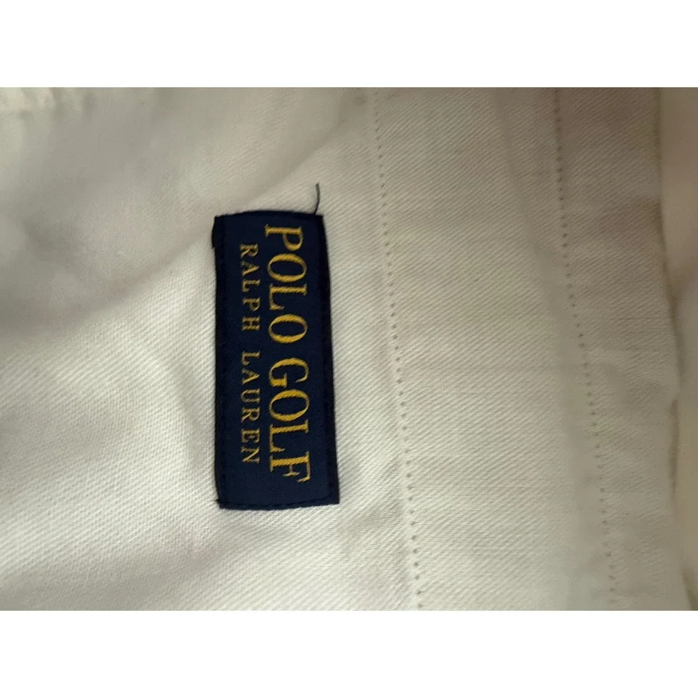 Polo Golf Ralph Lauren Mens 40 Chino Shorts Tan Khaki Cotton Stretch Flat Front